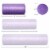 12 High-Density Foam Roller for Exercise Massage Recovery - Purple Perspective: bottom
