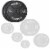 Set of 2 Standard Cast Iron Olympic 2-inch Weight Plates (45 LB each) Perspective: bottom