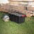 Sterilite 27 Gallon Durable Rugged Industrial Tote w/Red Latches, Black (8 Pack) Perspective: bottom