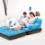 Bestway Multi-Max Inflatable Air Couch/Double Bed w/ AC Air Pump, Blue (2 Pack) Perspective: bottom