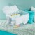 Sterilite 1914 Single 48 Quart Hinged Lid Storage Box Tote Container (18 Pack) Perspective: bottom