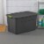 Sterilite 35 Gallon Storage Tote Box with Latching Container Lid, Gray (16 Pack) Perspective: bottom