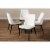Baxton Studio Darcell Faux Leather Dining Chair in White (Set of 4) Perspective: bottom