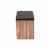 Valina Modern and Contemporary Dark Brown Faux Leather Upholstered 2-Door Wood Shoe Storage Perspective: bottom