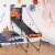 Basketball Shooting Game Foldable w/ Three Plastic Basketballs, Steel Frame and Perspective: bottom