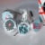 Big Dot of Happiness 50's Sock Hop 1950s Rock N Roll Round Candy Sticker Favors - 108 Ct Perspective: bottom