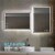 Blossom Stellar 24  LED Mirror in Matte Black Glass Perspective: bottom