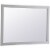 Elegant Decor Aqua 36  x 48  Wood Frame Bathroom Mirror in Gray Perspective: bottom