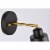 Halycon 5 inch black and brass wall sconce Perspective: bottom