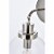 Hanson 1 light bath sconce in polished nickel with clear shade Perspective: bottom