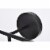 Hanson 3 lights bath sconce in black with clear shade Perspective: bottom