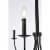 Brielle 6 lights pendant in black Perspective: bottom