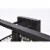 Phineas 3 lights bath sconce in black with clear crystals Perspective: bottom