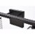 Phineas 4 lights bath sconce in black with clear crystals Perspective: bottom