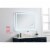 Lux 30in x 40in Hardwired LED mirror Perspective: bottom