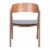 Alden Dining Arm Chair (Set of 2) Walnut & Dark Gray Perspective: bottom