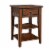 Lake House Dark Brown Chair Side Table Perspective: bottom