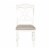Summer House White Slat Back Side Chair (RTA)-Set of 2 Perspective: bottom