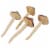 Juvale Miniature Ceramic Mushroom, Garden Decorations (2 x 5.3 in, 4 Pack) Perspective: bottom