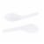 100-Pack Disposable Plastic Chinese Soup Spoons, White, 4.5 x 1.2 Inches Perspective: bottom