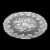 Round 71-Inch Decorative Lace Tablecloth with Floral Patterns for Birthday Parties, White Perspective: bottom