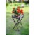 ORE International 27  Tall Gray Stone Slab Black and Gold Metal Plant Stand Perspective: bottom
