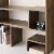 Yak About It® Compact Adjustable Dorm Desk Bookshelf - Rustic Perspective: bottom