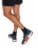 Pair of Thieves Blackout/Whiteout Men's Cushioned Quarter/Ankle Socks - Black Perspective: bottom