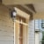 Yosemite Home Decor Brielle Exterior Light Wall Mount in Black Perspective: bottom