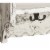 Alaterre Country Cottage Coat Hooks with Storage Cubbies in White Antique Finish Perspective: bottom