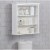 Dorset 27 W x 29 H Wall Mounted Bath Storage Cabinet with Two Open Shelves Perspective: bottom