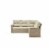 Alaterre Canaan All-Weather Wicker Outdoor Double Loveseat Sectional Sofa-Cream Perspective: bottom
