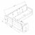 Canaan Outdoor Wicker Corner Sectional Loveseat and Sofa with 57 L Coffee Table Perspective: bottom