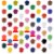 6 Color Fluorescent Acrylic Neon Colors Airbrush Paint Set with Reducer & Cleaner Perspective: bottom