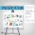 66  Showroom Black Aluminum Display Easel and Presentation Stand - Large Adjustable Height Perspective: bottom
