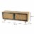 Moe's Home Collection Ashton 55  Wood Media Console/TV Stand in Natural/Black Perspective: bottom