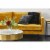 Moe's Home Collection Optic Metal Coffee Table with Bone Veneer Top in Yellow Perspective: bottom