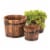 Home Locomotion 10015114 Country Barrel Planters Set Perspective: bottom