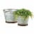 Summerfield Terrace 10018834 Metal Galvanized Planters Perspective: bottom