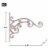 Ornate Cast Iron Planter Bracket Perspective: bottom