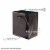 Extra Small Black Hologram Gift bags with Handles, Designer Solid Black Paper Gift Wrap Bags Perspective: bottom