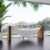 ALFI brand HammockTub1-WM White Matte 79 Acrylic Suspended Wall Mounted Hammock Bathtub Perspective: bottom