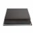 ALFI brand ABNP1616-BB 16 x 16 Brushed Black PVD Steel Square Single Shelf Shower Niche Perspective: bottom