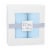 Baby Hooded Muslin Cotton Towel 2 pack Ultra Soft Warm Absorbent By Comfy Cubs (Sky Blue) Perspective: bottom