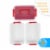 Bins  Things 2 Trays Red Stackable Storage Container Organizer Perspective: bottom