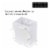 Occasionall Designer Extra Small White Paper Gift Wrap Bags Solid Colors Bulk 12Pk 4x2.75x4.5 Perspective: bottom