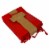 Occasionall Designer Red Paper Gift Wrap Bags with Handles Solid Colors Bulk 12Pack 7.5x3.5x9 Perspective: bottom