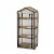 VT Nursery - 4 Tier Wooden Greenhouse FSC 100% Natural (with PE cover) Perspective: bottom