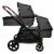 Venice Child Maverick Stroller Stand Alone Bassinet with Sunshade, Eclipse Black Perspective: bottom
