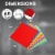 BalanceFrom 9 Color Extra Thick Interlocking Puzzle Foam Exercise Play Mats, 36 Perspective: bottom